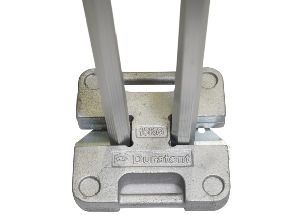 Duratent Gewicht 15kg silber (H-Form)