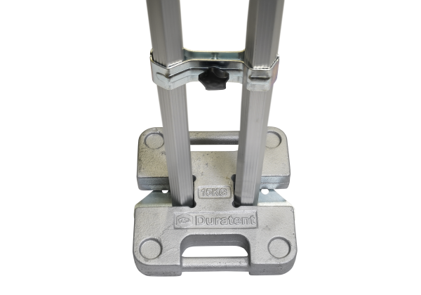 Duratent Gewicht 15kg silber (H-Form)