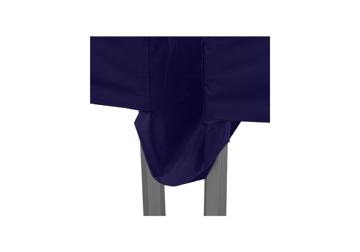 Eine 3m Regenrinne in navy-blau