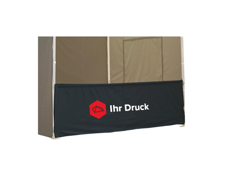 Logodruck Halbwand