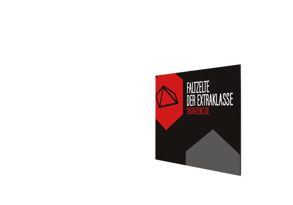 Duratent Seitenwand inkl. Vollbedruckung 3m einseitig