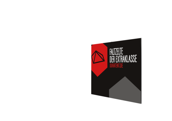 Duratent Seitenwand inkl. Vollbedruckung 3m beidseitig