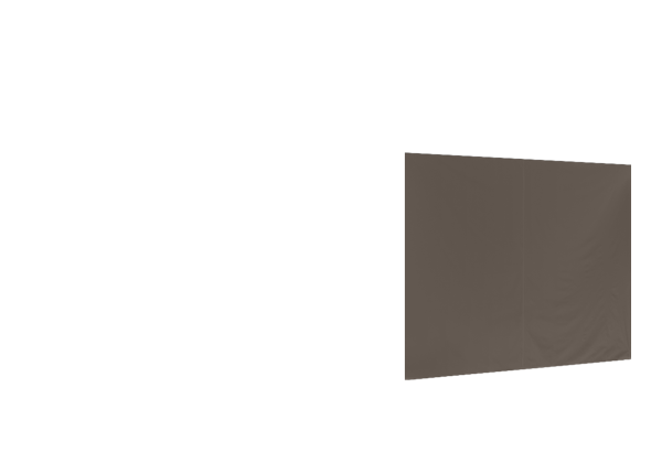 Duratent Seitenwand B1 geschlossen, 3m, taupe