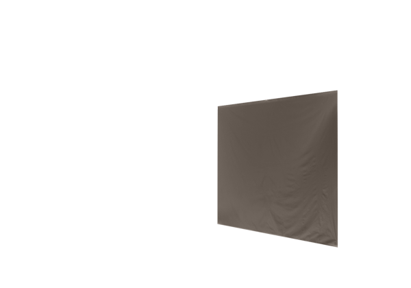 Duratent Seitenwand B1 geschlossen, 3m, taupe