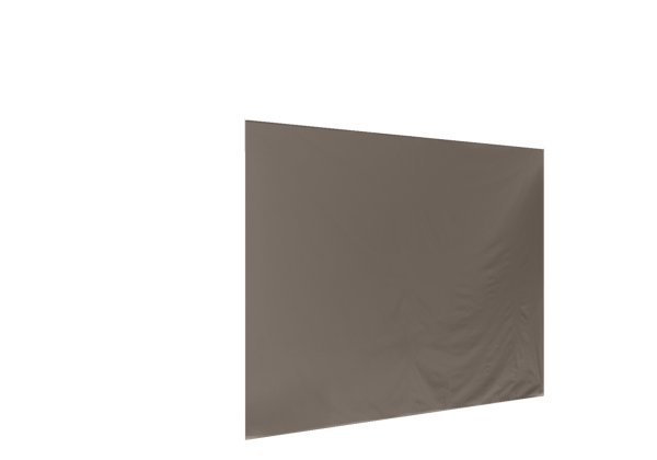 Duratent Seitenwand B1 geschlossen, 3m, taupe