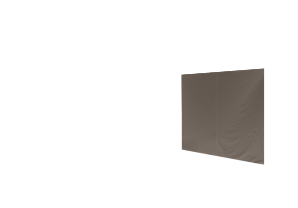 Duratent Seitenwand B1 geschlossen, 3m, taupe