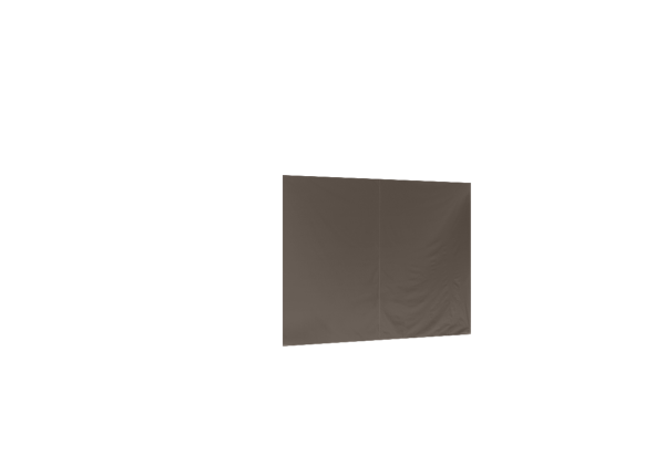 Duratent Seitenwand B1 geschlossen, 3m, taupe