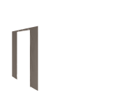 Duratent Seitenwand B1 mit Tür, 3m, taupe