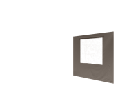 Duratent Seitenwand B1 mit Fenster, 3m, taupe