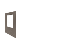 Duratent Seitenwand B1 mit Fenster, 3m, taupe