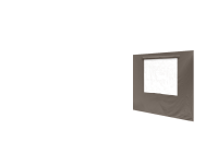 Duratent Seitenwand B1 mit Fenster, 3m, taupe