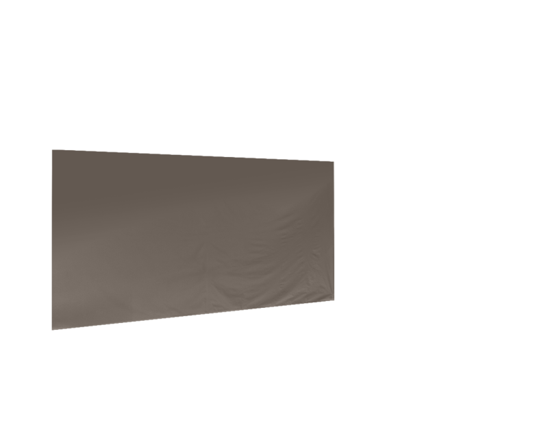 Duratent Seitenwand B1 geschlossen, 4,5m, taupe