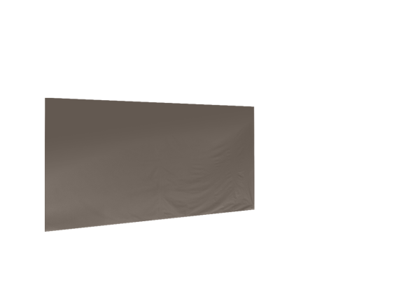 Duratent Seitenwand B1 geschlossen, 4,5m, taupe