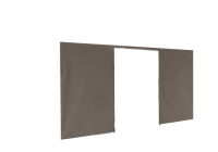 Duratent Seitenwand B1 mit Tür, 4,5m, taupe
