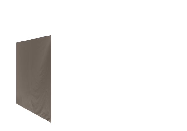 Duratent Seitenwand B1 geschlossen, 4m, taupe