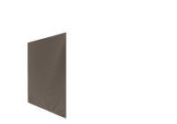 Duratent Seitenwand B1 geschlossen, 4m, taupe