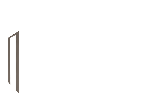 Duratent Seitenwand B1 mit Tür, 4m, taupe