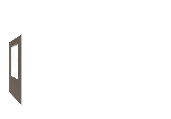 Duratent Seitenwand B1 mit Fenster, 4m, taupe