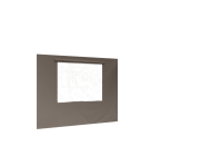 Duratent Seitenwand B1 mit Fenster, 4m, taupe