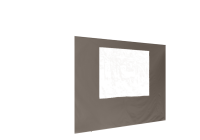 Duratent Seitenwand B1 mit Fenster, 4m, taupe