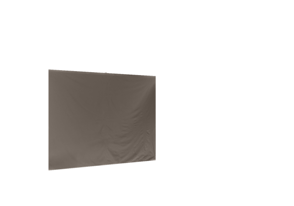 Duratent Seitenwand B1 geschlossen, 3m XL15, taupe