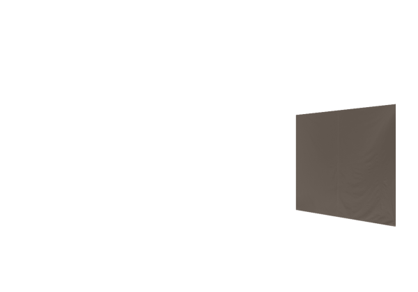 Duratent Seitenwand B1 geschlossen, 3m XL15, taupe