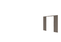 Duratent Seitenwand B1 mit Tür, 3m XL15, taupe