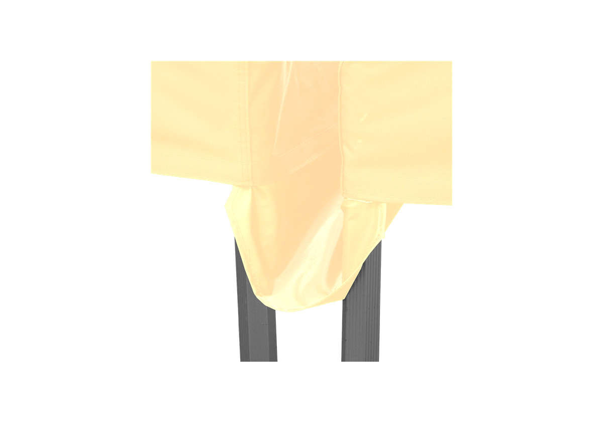 Eine 4m beige Regenrinne