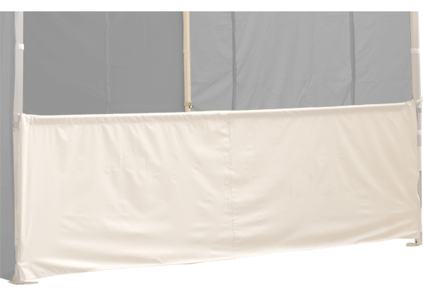 Duratent Halbwand, 4,5m, weiß, für Hexa50