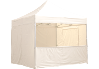 Eine weiße 4,5m halbwand, 4 für Pavillon
