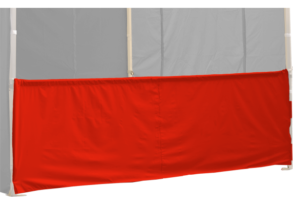 Duratent Halbwand, 4m, rot, für Hexa40