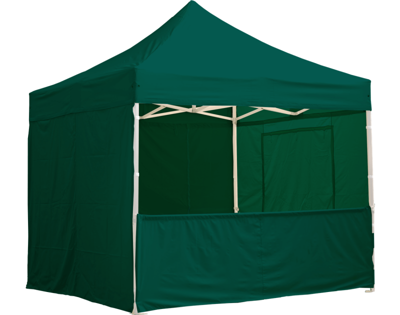 Eine grüne 4m halbwand für Pavillon