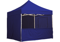 Eine königsblauee 4,5m halbwand, 4 für Pavillon