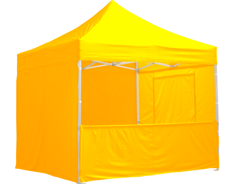 Eine gelb 4,5m halbwand, 4 für Pavillon