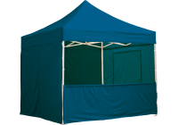 Eine himmelblaue 3m halbwand für Pavillon