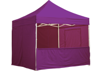 Eine lilane 3m halbwand für Pavillon