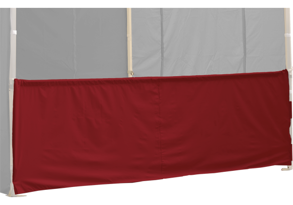 Duratent Halbwand, 4,5m, burgund, für Hexa50