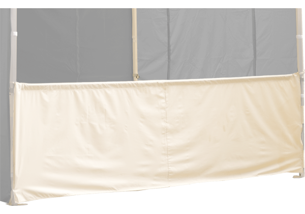 Duratent Halbwand, 3m, beige, für HexaCompact