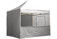 Eine graue 3m halbwand für Pavillon