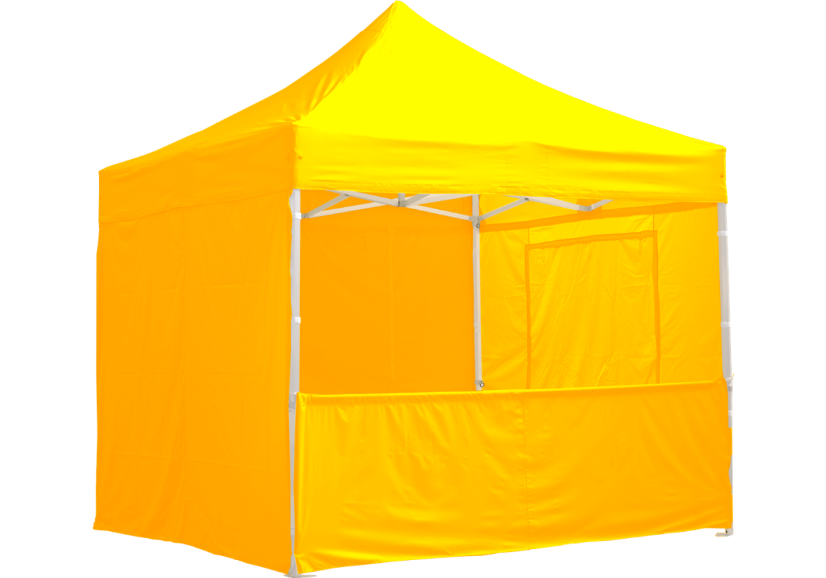 Eine gelb 3m halbwand für Pavillon