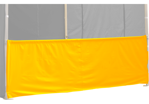 Duratent Halbwand, 3m, gelb, für HexaCompact