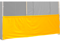 Duratent Halbwand, 3m, gelb, für HexaCompact