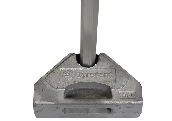 Duratent Gewicht 15kg silber (mit Klett)