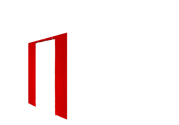 Seitenwand in rot für Faltpavillon