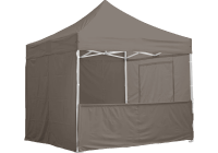 Duratent Halbwand B1, 4m, taupe, für Hexa40