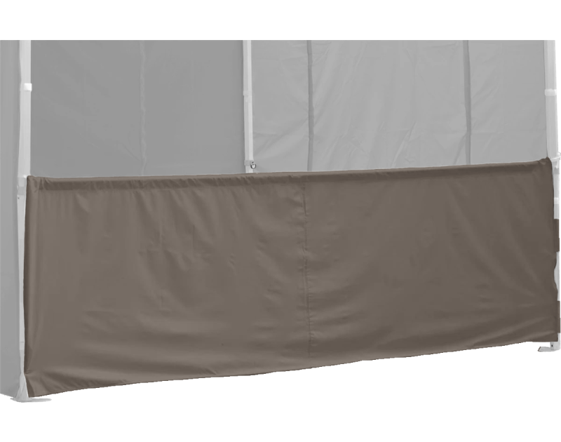Duratent Halbwand B1, 4,5m, taupe, für Hexa50
