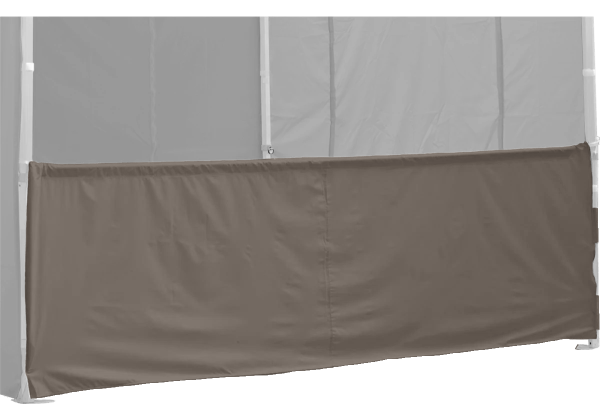 Duratent Halbwand B1, 6m, taupe, für Hexa50