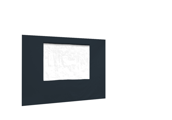 Duratent Seitenwand 300 mit Fenster, 4m, anthrazit