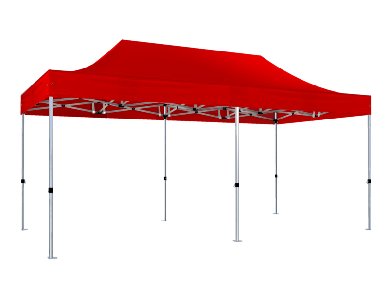 Rotes Faltzelt