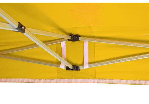 Duratent Faltzelt Hexa40, 3m x 3m, gelb